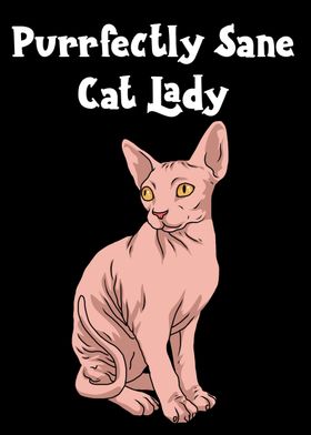 Sphynx Cat Lady Gift Women