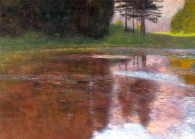 Tranquil Pond Gustav Klimt