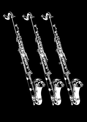 Vintage Bass Clarinet Gift