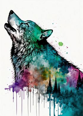 Colourful Wolf 