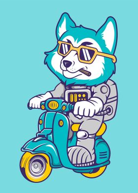 fox astronaut scooter hand