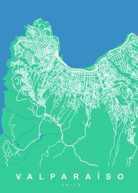 Map VALPARAISO CHILE 