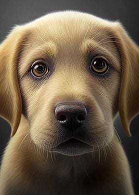 Labrador dog portrait