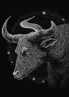 Taurus Zodiac Art