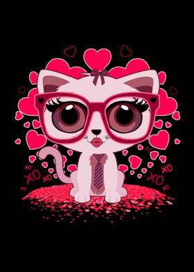 Valentines Day Kitten