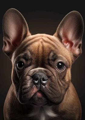 French bulldog portrait