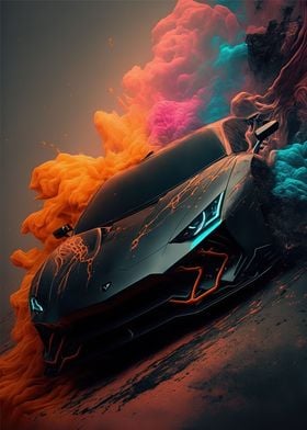 Lamborghini futuristic art