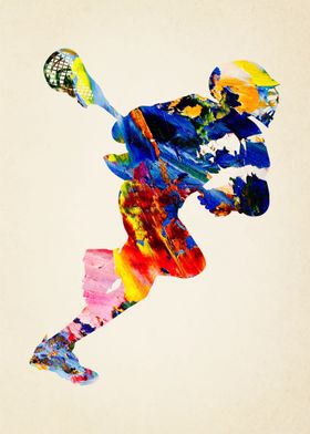  lacrosse Watercolor