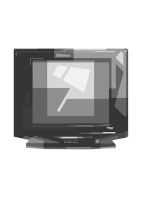 Old Television Grayscale