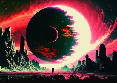 Fantasy Space Landscape