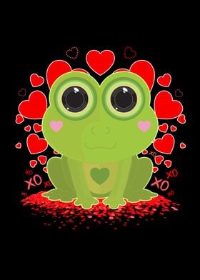 Valentines Day Frog