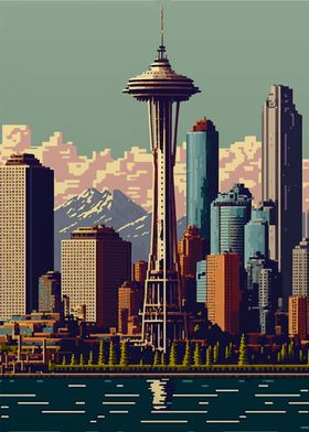 Seattle Pixel art