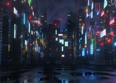 futuristic city