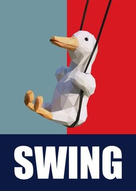 swing happy little duck