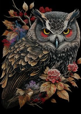 Owl in Japanese art