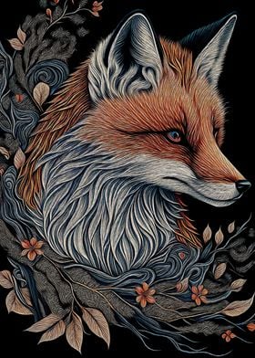 Red Fox in Japanese art