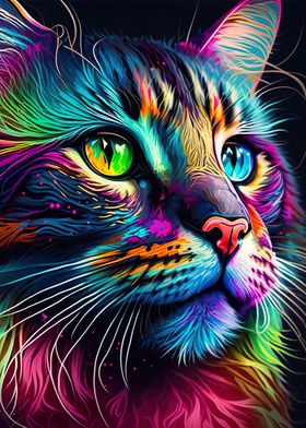 Neon Cat