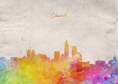 Charlotte City Skyline