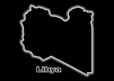 Libya glow map