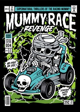 mummy car racer comic cove