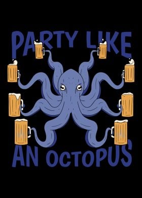 party like an octopus fun 