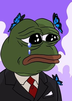 sad aesthetic pepe