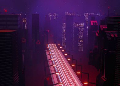 Futuristic Neon City