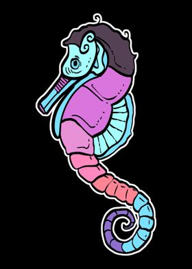 Rainbow Seahorse Fisherman