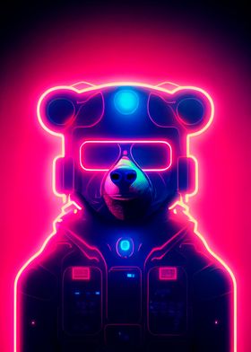 neon bear