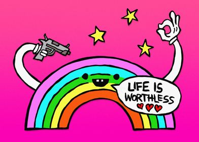 Life is Dumb rainbow