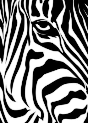 zebra face skin