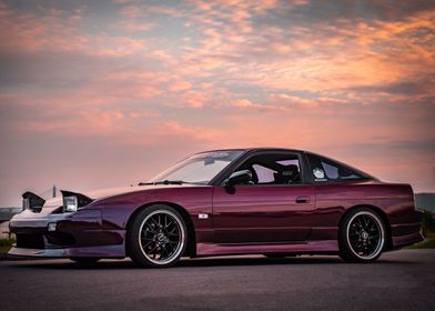 purple nissan car