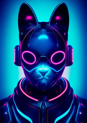 neon cat