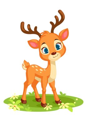 Cute baby deer