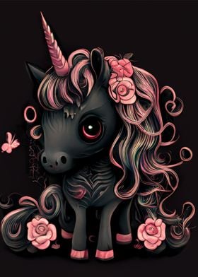 Kawaii Gothic Unicorn