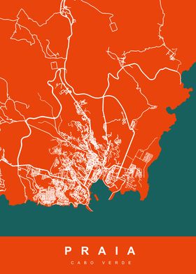 Map PRAIA CABO VERDE
