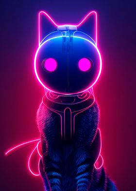 neon cat