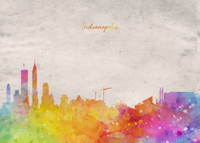 Indianapolis Skyline Paint