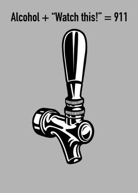 Monochrom beer tap