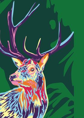 Colorful Deer