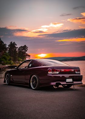 Nissan in sunset