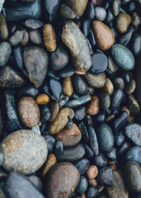 Wet Beach Pebbles