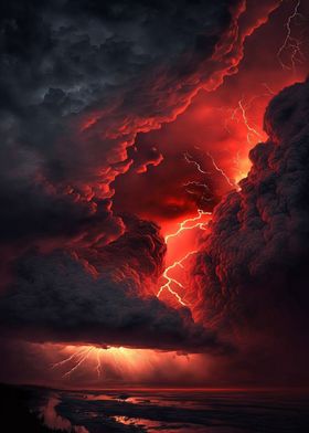 Red Apocalyptic Storm