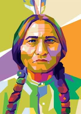 Sitting Bull Popart