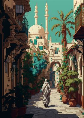 Tunis Pixel art