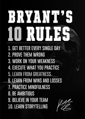 bryant's LIFE RULES