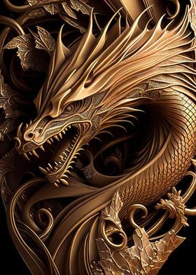 The Mighty Gold Dragon