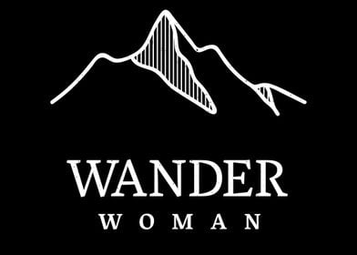 Wander Woman with mountain