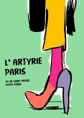 Paris Fashion Store Poster