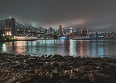 Brooklyn Bridge At Night